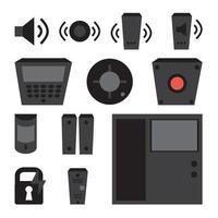 Vector simple set of detectors icons