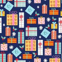 seamless pattern background with Gift box vector