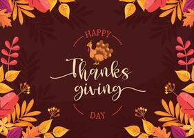 Thanksgiving day. Logo, text design. Typography for greeting cards and posters. Give thanks. vector