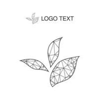 Ecology logo or icon in eps, nature logotype vector