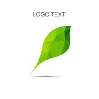 Vector ecology logo or icon, nature logotype