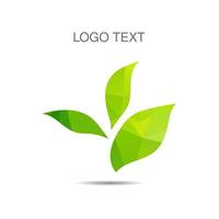 Vector ecology logo or icon, nature logotype