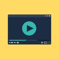 form of watching online video vector