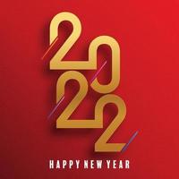 feliz año nuevo 2022 vector