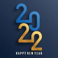 Happy new year 2022 vector