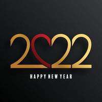 Happy new year 2022 vector