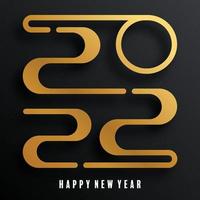 Happy new year 2022 vector