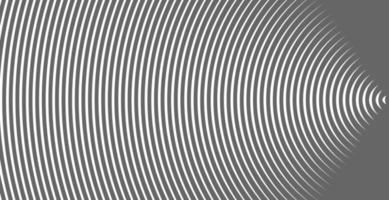 Abstract vector circle halftone black background. Gradient retro line pattern design. Monochrome graphic.