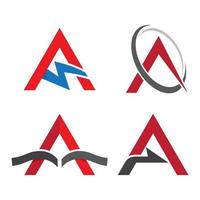 Letter a logo images vector