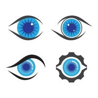 Eye care logo images vector