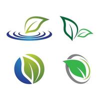 Leaf logo images vector