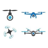 Drone logo images illustration vector