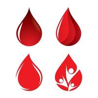 Blood drop logo images vector