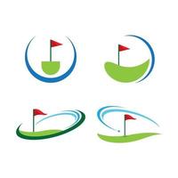 Golf logo vector icon