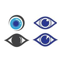 imágenes de logo cuidado de ojos vector