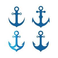 Anchor logo images illustration vector