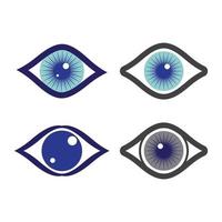 Eye care logo images vector