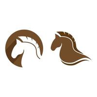 Horse logo images illustration vector