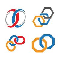 Ilustración de imágenes de logotipo de cadena vector