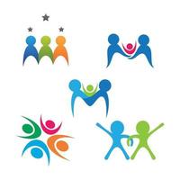 Community care logo images design vector