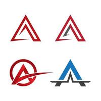 Letter a logo images vector