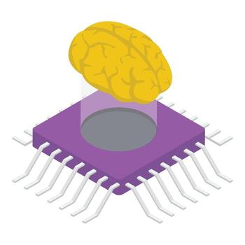 Brain Processing Concepts vector