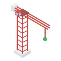 conceptos de grúas de construcción vector