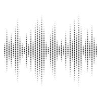 Abstract dotted equaliser. Vertical dots. Vector illustration of a graphic eq