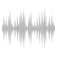 Abstract dotted equaliser. Vertical dots. Vector illustration of a graphic eq