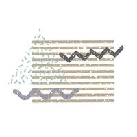 A collage of abstract Memphis elements. Simple geometric shapes with texture for design. Vector illustration