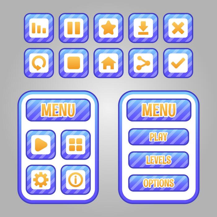 Game Menu Vector Art, Icons, and Graphics for Free Download