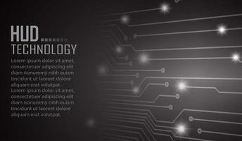 Fondo de concepto de tecnología futura de circuito cibernético vector