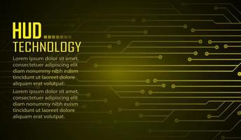 Fondo de concepto de tecnología futura de circuito cibernético vector