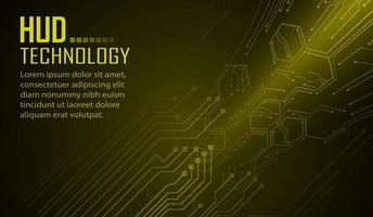 Fondo de concepto de tecnología futura de circuito cibernético vector