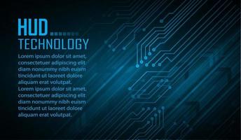 Fondo de concepto de tecnología futura de circuito cibernético vector