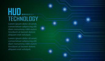 Fondo de concepto de tecnología futura de circuito cibernético vector