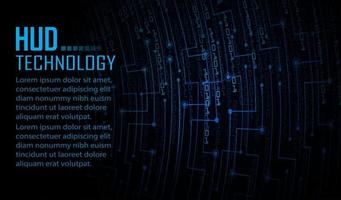 Fondo de concepto de tecnología futura de circuito cibernético vector