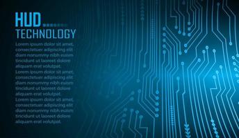 Fondo de concepto de tecnología futura de circuito cibernético vector