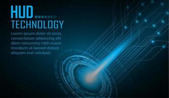 Fondo de concepto de tecnología futura de circuito cibernético vector