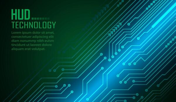 cyber circuit future technology concept background vector