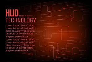 Fondo de concepto de tecnología futura de circuito cibernético vector