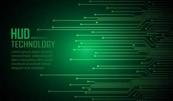 Fondo de concepto de tecnología futura de circuito cibernético vector