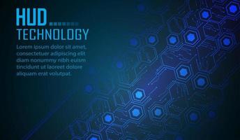 Fondo de concepto de tecnología futura de circuito cibernético vector