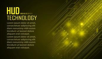 Fondo de concepto de tecnología futura de circuito cibernético vector