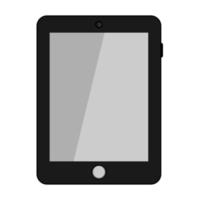 Black tablet vector icon