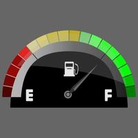 icono de indicador de combustible vector