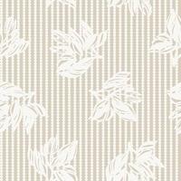 Fondo de patrón transparente floral botánico marrón taupe vector