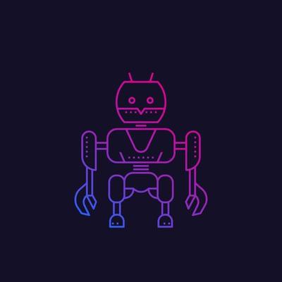 IoT robot app icon 3855502 Vector Art at Vecteezy
