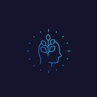 personal growth vector line icon