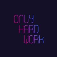 Only hard work, minimal vector design